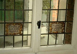 Fensterbild mit Spruch Fensterbild mit Spruch